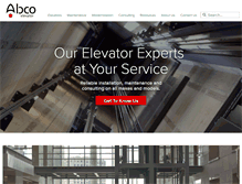 Tablet Screenshot of abcoelevator.com
